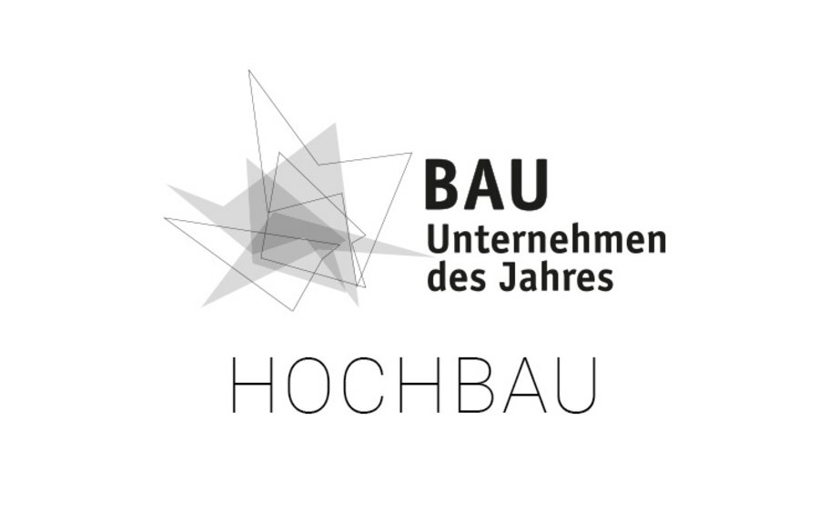 Logo BAU Unternehmen des Jahres Hochbau